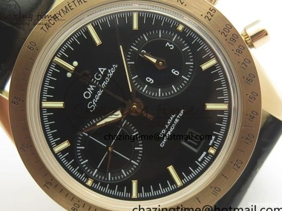 0223 Speedmaster ’57 Co-Axial RG OMF 1:1 Best Edition Black Dial On Leather Strap A9300 (Free Leather Strap) Resilient 8064